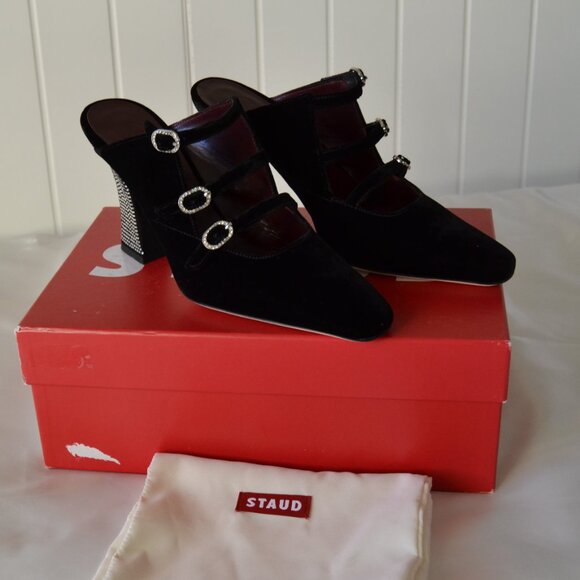STAUD NADINE VELVET HEEL- NEW IN A BOX Size Euro 39 - Picture 5 of 13